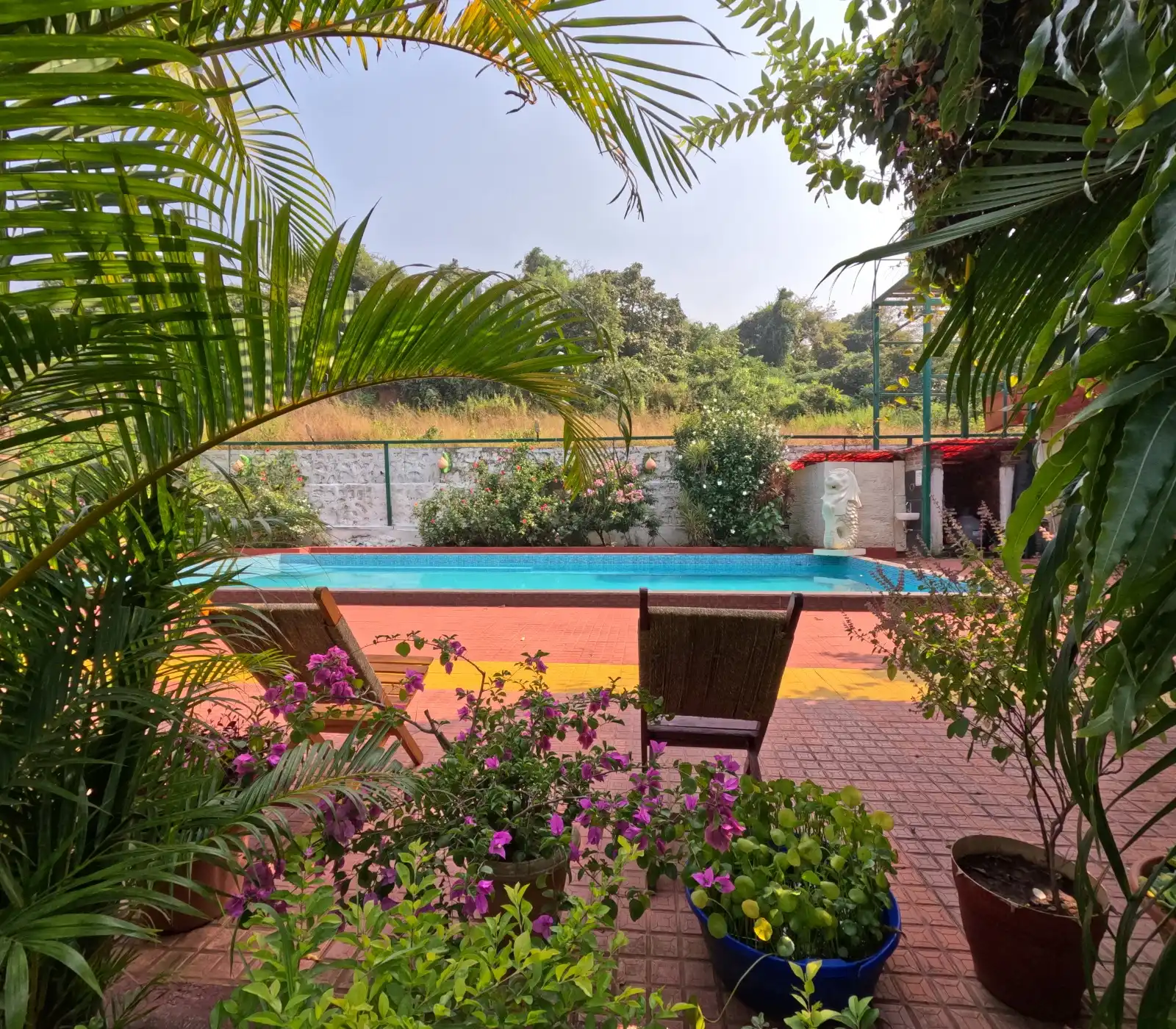 Flowers View In Orchidoaks Resort at Orchid Oaks Homestead Panvel